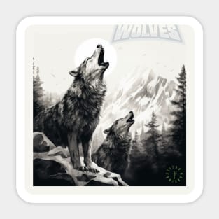 wolves Sticker